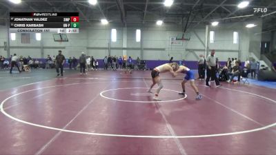 125 lbs Consolation 1st - Chris Karbash, Wisconsin-Platteville vs Jonathan Valdez, Simpson