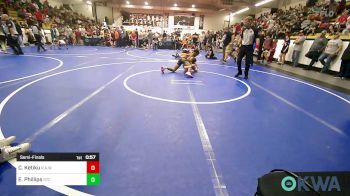 100 lbs Semifinal - Christian Ketiku, R.A.W. vs Eli Phillips, Grove Takedown Club