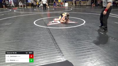 90 lbs Consi Of 16 #2 - Luke Jackson, Kiski Area vs Lyle Keene, Wattsburg