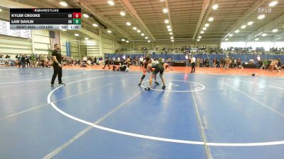 170 lbs 3rd Place - Kyler Crooks, OH vs Law Davlin, OH