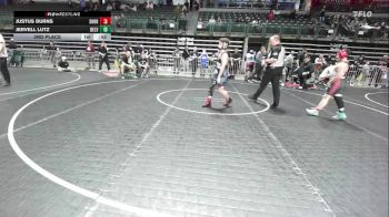 125 lbs 3rd Place - Justus Burns, Shore Thing vs Jervell Lutz, Belvidere Braves