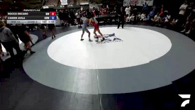 132 lbs Rocco Decaro, IEWA - Inland Empire Wrestling Association vs Caiden Avila, CVWA - Central Valley Wrestling Association