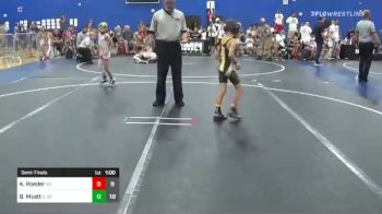 56 lbs Semifinal - Kade Roeder, Young Guns (IL) vs Brady Myatt, Team Gotcha Spladled