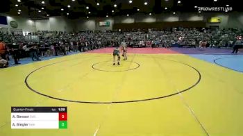 125 lbs Quarterfinal - Aryan Benson, Camas Wrestling Club vs Azaria Biegler, Swamp Monsters