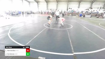 109 lbs 5th Place - Leonel Hernandez, Stout Wr Acd vs Jacoby Cardenas, Desert Dogs WC