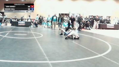 100 lbs Champ. Round 1 - Ben Kinney, Tiger Wrestling Club vs Dennis Hall, Christian Brothers Academy