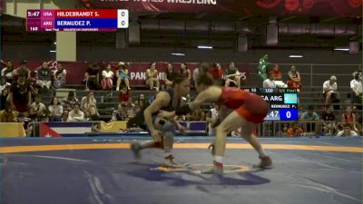 50 kg Semifinal - Sarah Hildebrandt, USA vs Patricia Bermudez, ARG
