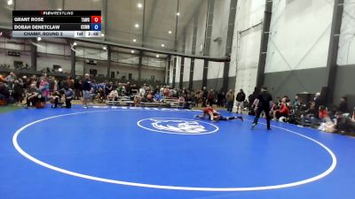 Junior FS - 144 lbs Champ. Round 2 - Grant Rose, Team Aggression Wrestling Club vs Dobah Denetclaw, CNWC Concede Nothing Wrestling Club