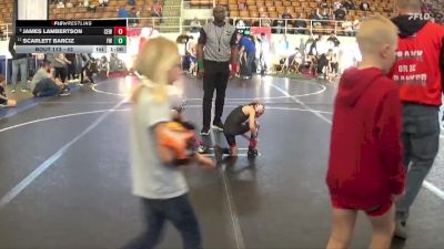 42 lbs Quarterfinal - James Lambertson, CEWA vs Scarlett Barciz, Freedom Wrestling
