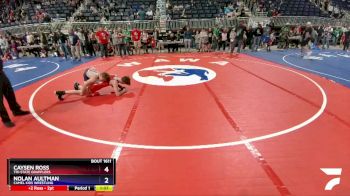 138 lbs Semifinal - Caysen Ross, Tri-State Grapplers vs Nolan Aultman, Camel Kids Wrestling