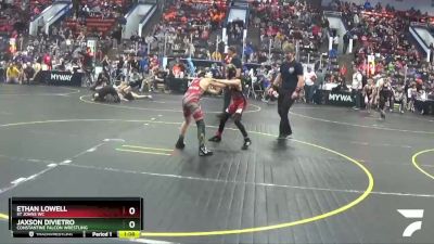 78 lbs Quarterfinal - Jaxson Divietro, Constantine Falcon Wrestling vs Ethan Lowell, St Johns WC