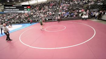3A 130 lbs Cons. Round 2 - Holly Rowley, Manti vs Carolina Bohman, South Summit