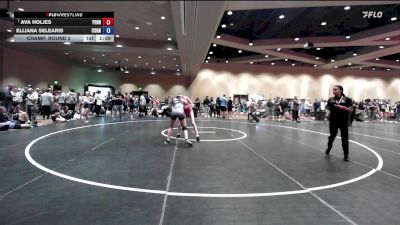 120 lbs Champ. Round 2 - Ava Holjes, Pennsylvania vs Elliana Selearis, Connecticut