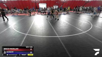 100 lbs 5th Place Match - Rocco Macellaio, IL vs Eli Schultz, MN