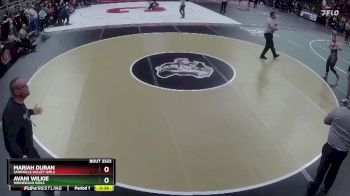 Cons. Round 3 - Mariah Duran, Sandhills Valley Girls vs Avani Wilkie, Winnebago Girls