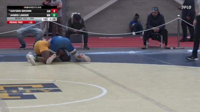 149 lbs Quarterfinal - James Linder, Western New England vs Hayden Brown, Johnson & Wales (RI)