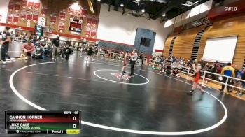 95 lbs Quarterfinal - Luke Gale, Riverton Middle School vs Cannon Horner, Dean Morgan