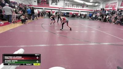 95 lbs Round 1 - Ryder White, Mules Mat Club vs Dalton Lilleman, Carrollton Youth Wrestling