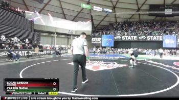 Boys 1A 144 lbs Cons. Round 4 - Carson Siadal, Meridian vs Logan Lindsay, Cashmere