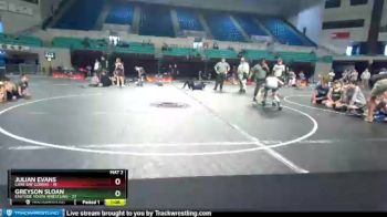 80 lbs Semis (4 Team) - Julian Evans, Cane Bay Cobras vs Greyson Sloan, Eastside Youth Wrestling