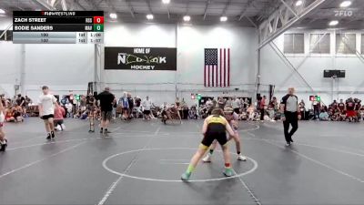 100 lbs Round 1 (4 Team) - Zach Street, Rattlers Siggy Style vs Bodie Sanders, Mavericks