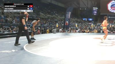 126 lbs Cons. Sub-rd Of 64 - Adam Daniels, Arkansas vs Kai Plinski, West Virginia