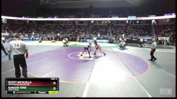 II-132 lbs Champ. Round 1 - Scott Nicolella, Duanesburg/Schoharie vs Karahn King, John Glenn