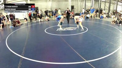 120 lbs Champ. Round 2 - Tyson Bosco, Burnett Trained Wrestling vs Jacob Kranz, Super D Wrestling