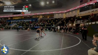 140 lbs Champ. Round 2 - Caylee Harken, AP/GC vs Addilyn Moses, Prairie, Cedar Rapids