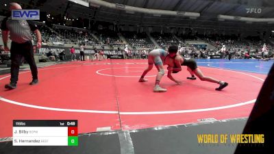 115 lbs Consi Of 32 #1 - James Bilby, South Central Punisher Wrestling Club vs Sebasthian Hernandez, Best Trained