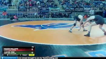 152 lbs Champ. Round 1 - Mason Williams, Grand Forks Central vs Carter Zink, West Fargo Sheyenne