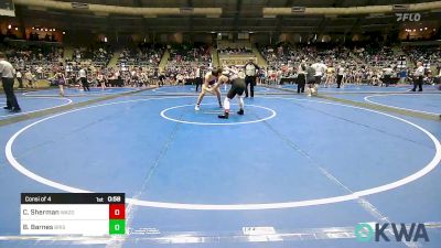 170 lbs Consi Of 4 - Chase Sherman, Wagoner Takedown Club vs Blayne Barnes, Bristow Youth Wrestling