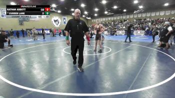 144 lbs Champ. Round 2 - Nathan Abbott, Camarillo vs Curren Lane, Santa Ynez