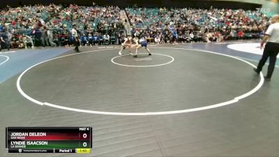 120 lbs Semifinal - Lyndie Isaacson, La Grande vs Jordan DeLeon, Oak Ridge