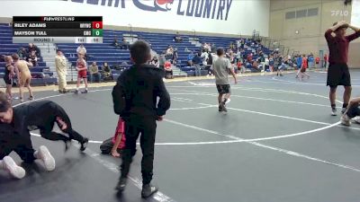81-89 lbs Round 1 - Riley Adams, Hood River Youth Wrestling Clu vs Mayson Tull, Cornerstone Mat Club