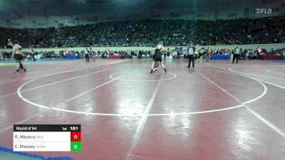 150 lbs Round Of 64 - Reid Mayeux, McAlester vs Emmitt Massey, Norman Jr High