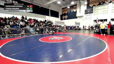 150 lbs Quarterfinal - Justin Shnayderman, Beverly Hills vs Joshua Requena, Camarillo