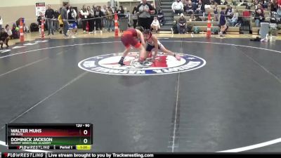 90 lbs Quarterfinal - Dominick Jackson, Summit Wrestling Academy vs Walter Muhs, MN Elite