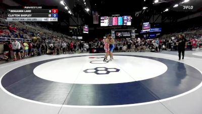 285 lbs Champ. Rd Of 64 - Benjamin Land, IN vs Clayton Shipley, OH