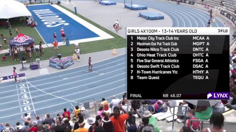 Youth Girls' 4x100m Relay Championship, Finals 1 - Age 13-14