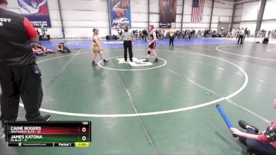 130 lbs Rd# 5- 3:45pm Friday Final Pool - James Katona, PA Blue vs Caine Rogers, SouthWest Elite