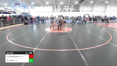 138 lbs Semifinal - Jayden Montgomery, Massabesic ME vs Samuel Josey, Hamma Shack