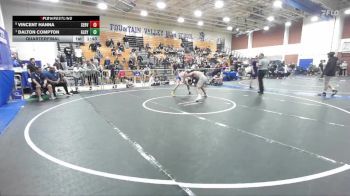 150 lbs Quarterfinal - Dalton Compton, Gilroy vs Vincent Hanna, Servite