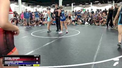 125 lbs Round 5 (6 Team) - Isabella Baccio, Buccaneers WC vs Caitlin O`Reilly, Cordoba Trained
