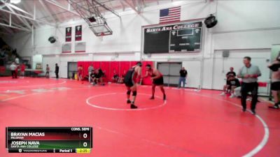 285 lbs Cons. Semi - Joseph Nava, Santa Ana College vs Brayan Macias, Palomar