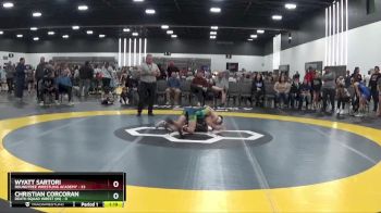 90 lbs Quarterfinals (8 Team) - Wyatt Sartori, Roundtree Wrestling Academy vs Christian Corcoran, Death Squad Wrest (IN)