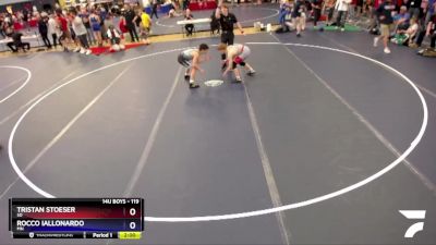 119 lbs Champ. Round 1 - Tristan Stoeser, SD vs Rocco Iallonardo, MN