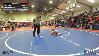 35 lbs Consolation - Chet Clay, Skiatook Youth Wrestling vs June Contreras, Raw Wrestling Club