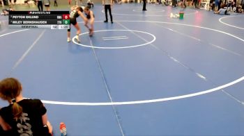 92-100 lbs Semifinal - Peyton Eklund, HWA vs Miley Bernshausen, 2TG