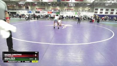 125 lbs Cons. Round 5 - Brian Peck, Doane University vs Brodie Christmas, Southeastern